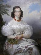 Francois Joseph Kinson Portrait of a German Princess oil painting artist